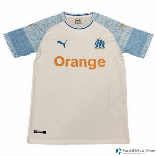 Marseille Trikot Heim 2018-19 Weiß Fussballtrikots Günstig